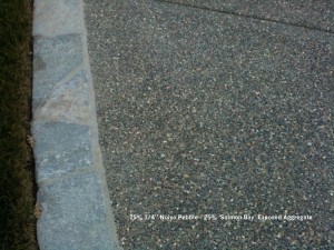 75% 1_4” Noiyo Pebble - 25% ‘Salmon Bay’ Exposed Aggregate 