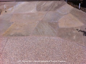 8” ‘Salmon Bay’ - Exposed Aggregate & ‘Frontier’ Flagstone