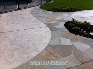 Stamped-Concrete-with-a-Slate-Seamless-Skin-and-Integral-Color-Full-Range-Bluestone-Inlay       