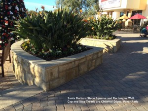 Santa-Barbara-Stone-Squares-and-Rectangles-Wall-Cap-and-Step-Treads-are-Chiseled-Edges-Paver-Patio    
